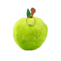 HomeDM Christmas Apple Ornaments 3.54" Mini Apples Hanging Ornaments Green Apple Fruit Stuffed Toy Gift for All Ages Christmas Tree Holiday Party Decoration