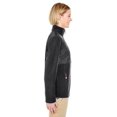 thumbnail image 2 of UltraClub Ladies' Fleece Jacket with Quilted Yoke Overlay, 2 of 2