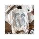 thumbnail image 1 of Camiseta Gráfica de Palma Típica y Sol para Mujer - 100% algodon, Manga Corta, Cuello Redondo, Blusa Casual Blanca de Verano, Transpirable y Comoda para actividades al aire Libre, 1 of 6