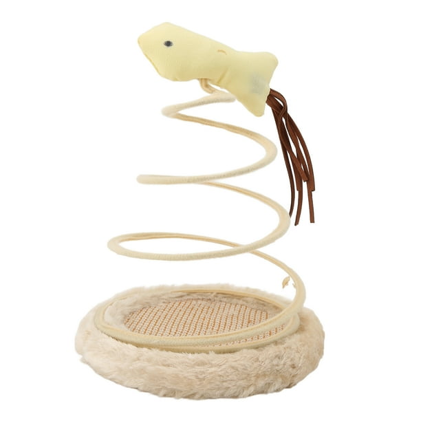Juguete Interactivo Para Gatos De Pie, Plato De Resorte, Juguete Para Gatos, Alta Elasticidad, Promueve El Ejercicio, Rascador, Base, Alivio Del Aburrimiento, Plegable Para ANGGREK No