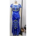 thumbnail image 4 of Vestidos africanos de estilo Ankara para mujer, trajes para mujer, bata de fiesta, ropa de moda, falda larga con volantes estampados, novedad, 4 of 5