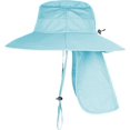 thumbnail image 3 of Sun Hats for Men Women Fishing Hat UPF 50+ Breathable Wide Brim Bucket Hats Summer UV Protection Safari Hat with Neck Flap, 3 of 5