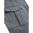 thumbnail image 4 of SpringTTC Women Elastic Waist Cargo Drawstring Pants Jogger Cropped Trousers, 4 of 7