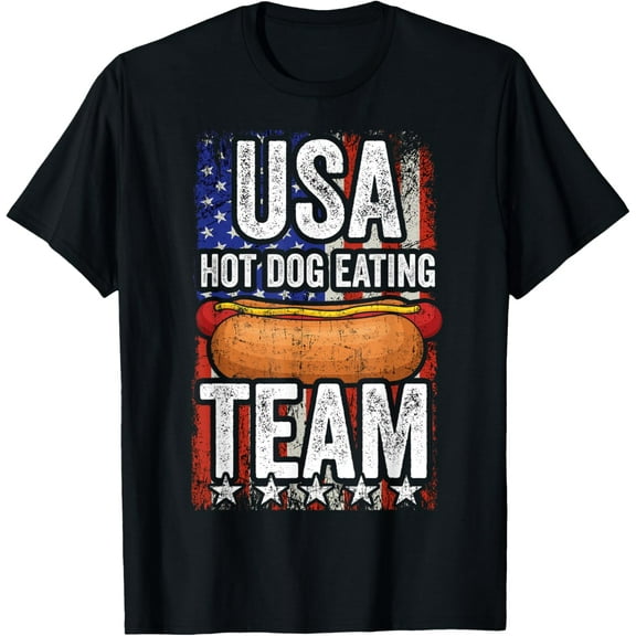 Playful Comfort Tee - Funny Hot Dog Eating Contest T-Shirt