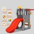 thumbnail image 3 of Pemberly Row Children Climber Slide Set w/ Basketball Hoop and Telescope Toy, 3 of 8