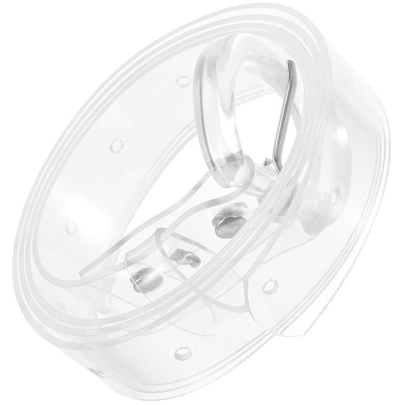 Raindrops 1Pack Transparent Women Belts Plastic Simple Design for Fashion Events