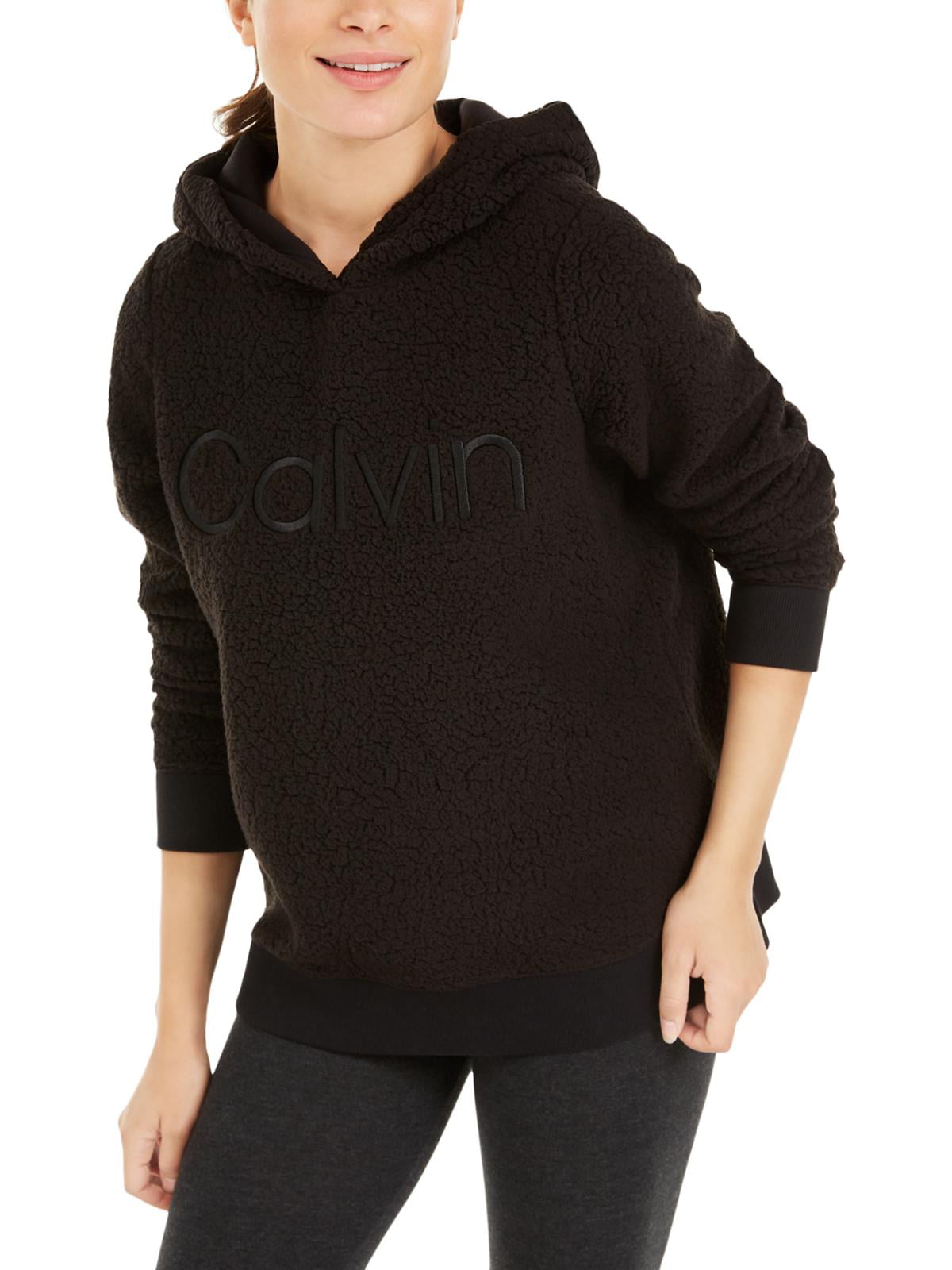 Calvin Klein Performance Womens Logo Fleece Hoodie 