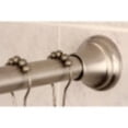 thumbnail image 4 of Kingston Brass KSR118 Edenscape Straight Shower Curtain Rod with Shower Curtain Rings, Satin Nickel, 4 of 5