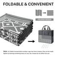thumbnail image 6 of DEORAB Outdoor Rugs Waterproof Plastic Straw Camping Carpet Reversible Patio Outside Mat 8'x10',Grey & White, 6 of 9