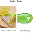 thumbnail image 4 of Peeler For Vegetables And Fruits Peeler Set, Quickly Peels Apple, Potato, Corn, Ginger, Citrus, Avocado, Mango and More (green 2pack), 4 of 7