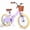 Lavender, variant on Vollsch 12 Inch Kids Retro Vintage Style Bike for Age 7-15 Years Old Little Girls Toddlers Bicycles with Basket Training Wheels and Bell Mint Green