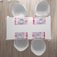 thumbnail image 4 of Ambesonne Peach Place Mats Set of 4, Feminine Toned Brush Strokes, Standard Size, Pink Hot Pink, 4 of 4
