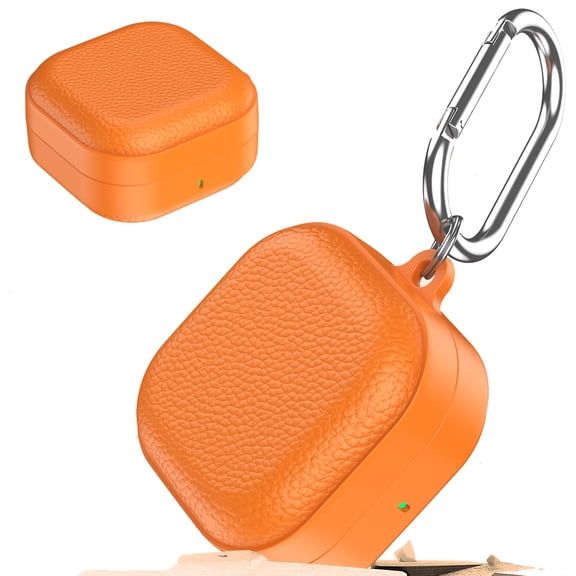 Dteck for Samsung Galaxy Buds 4/4 Pro Case Cover, Full Body Shockproof Protective Case with Keychain for Galaxy Buds 4 Pro Case,Orange