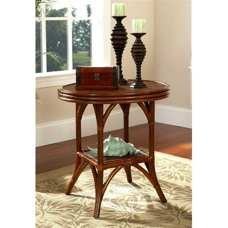Regency Occasional Rattan Table in Urban Mahogany
