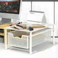 thumbnail image 3 of shiyou-SimpleHouseware Stackable Pull Out Cabinet Basket Drawer Organizer, White, 3 of 4