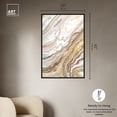 thumbnail image 4 of Royal Gold Geode Mineral, Agate & Geode Wall Art Canvas Wall Art by Art Remedy, Black Floater Frame, 31" x 46", 4 of 6