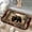 Brown Bear in Forest, variant on 1pc A Bear Family in the Woods Absorbent Non-Slip Bathroom Thickened Flannel Rug Decor,Soft,Quick Drying,Suitable For Indoor/outdoor Use,Bathrooms,Bedrooms,Kitchens,Terrace,Laundry Rooms,16"x24"