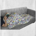 thumbnail image 5 of Ice Skates Soft Flannel Fleece Throw Blanket, Colorful Repetitive Pattern of Winter Clothes with Snowflake Motifs, Cozy Plush for Indoor and Outdoor Use, 70" x 90", Multicolor, by Ambesonne, 5 of 5