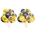 thumbnail image 1 of Globos negros dorados para mujeres y hombres, decoración para fiestas de aniversario, feliz cumpleaños, suministros para interiores y exteriores, 1 of 5