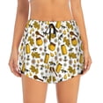thumbnail image 4 of Lsque Cute Bee Printed Women's Running Shorts with Liner Pockets,Elastic Quick Dry Workout Athletic Gym Yoga Shorts,Womens High Waist Shorts-X-Large, 4 of 9