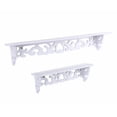 thumbnail image 1 of POCREATION White Wood Floating Display Shelves Wall Mount Storage Home Living Romm Decor, 1 of 9