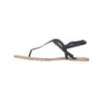 thumbnail image 4 of Womens AR35 Keira Braided Thong Flat Sandals, Black, 10 US, 4 of 5