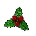 thumbnail image 4 of Broche navideño, adorno navideño, elegante accesorio para vestidos, broche de moda para cuello, para mujer, para mochilas, chales, bufandas Fruto rojo, 4 of 8