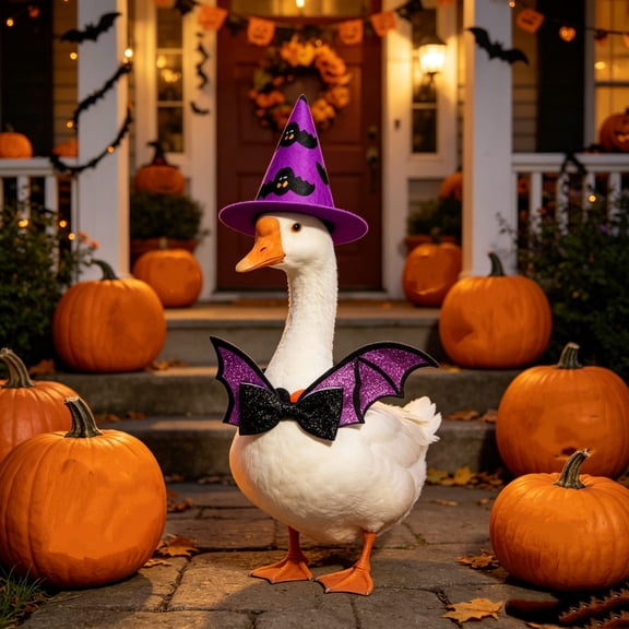 XGFHYJEH Proch Goose Halloween Outfits, Garden Yard Lawn Porch Goose Clothes Goose Costume Clothing, Goose Outfit for 23'' Proch Goose Outdoor Outside Patio Decor