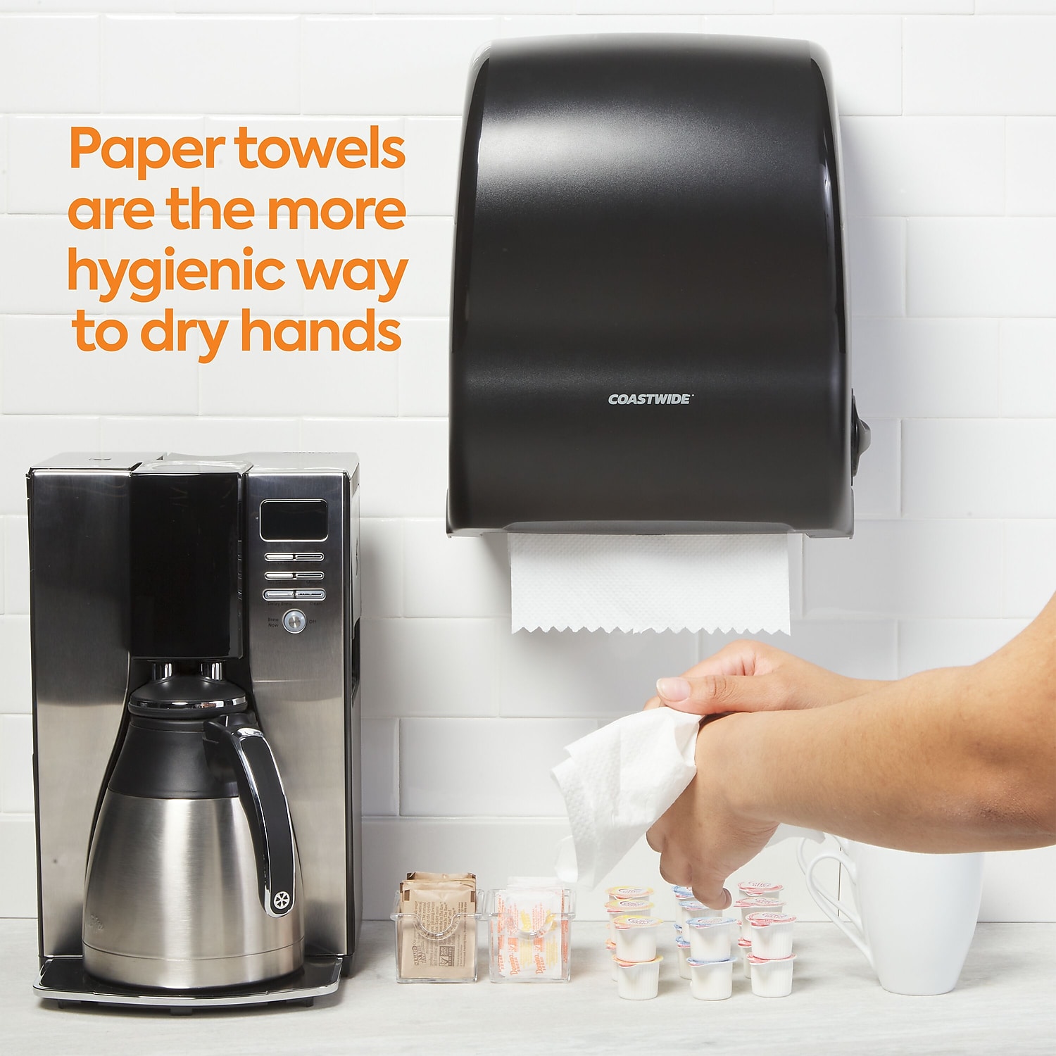 Staples Sustainable Earth 1-Ply Hardwound White Paper Towel RL 6 RL/CS 887841