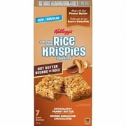 KELLOGG RICE KRISPIES TREATS SQUARES PEANUT BUTTER CHOCOLATE 140G