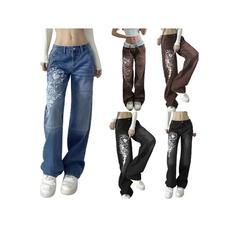  Baggy Jeans For Women Y2k Pants For Teen Girls