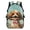 Cute Dog with Pink Bow, variant on Cherry Blossom Axolotl 17 Inches Customized School Backpack for Girls Personalized Schoolbags with Adjustable Shoulder Strap Custom Backpack with Name for Students Age 6-12