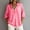 A965 Hot Pink, variant on Button Down Shirt for Women Collared Long Sleeve Roll-Up Sleeve Lightweight Textured Fabric Loose Fit Classic Professional Office Work Casual Blouse