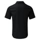 thumbnail image 3 of Camisas De Vestir Para Hombre 5xl Camisa sólida informal para hombre, camisa de manga corta con cuello vuelto, camisa Formal con botones (Black, XL), 3 of 5