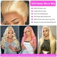 thumbnail image 6 of 613 Lace Front Wig Human Hair Body Wave 13x4 Blonde Lace Front Wigs Human Hair Pre Plucked 180% Density 613 HD Lace Frontal Wig Transparent Lace With Baby Hair 22 inch, 6 of 8