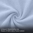 thumbnail image 2 of Linteum Textile Supply 12x12 Washcloth (Light Blue) – 100% Ring Spun Cotton Zero Twist Towels | Absorbent, Quick Dry, Durable for Bathroom, Spa, Gym (12 Pack), 2 of 6