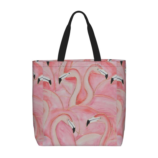 Balery Flamingos Bolsa de Mano para Mujeres con Cremallera, Bolsa de Gimnasio con Compartimentos, Bolsa para Laptop, Bolsa para Trabajo