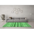 thumbnail image 3 of Ahgly Company Indoor Rectangle Abstract Emerald Green Modern Area Rugs, 7' x 9', 3 of 4