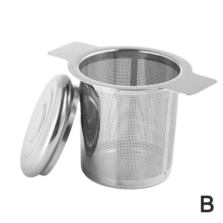 

Steel Mesh Tea Infuser Metal Cup Strainer Loose Leaf Li d Filter