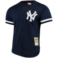 thumbnail image 2 of Men's Mitchell & Ness Bernie Williams Navy New York Yankees Cooperstown Collection Mesh Batting Practice Button-Up, 2 of 3