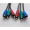 thumbnail image 2 of LOT 5 NEW Video Component CABLE RGB HDTV DVD TV 6ft LONG RED GREEN BLUE CONNECTORS, 2 of 5
