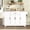 White, variant on DRNANLIT Modern Sideboard Buffet Cabinet with 4 Doors and 1 Drawer - Durable Melamine MDF Construction - Adjustable Shelves and Versatile Storage, Black