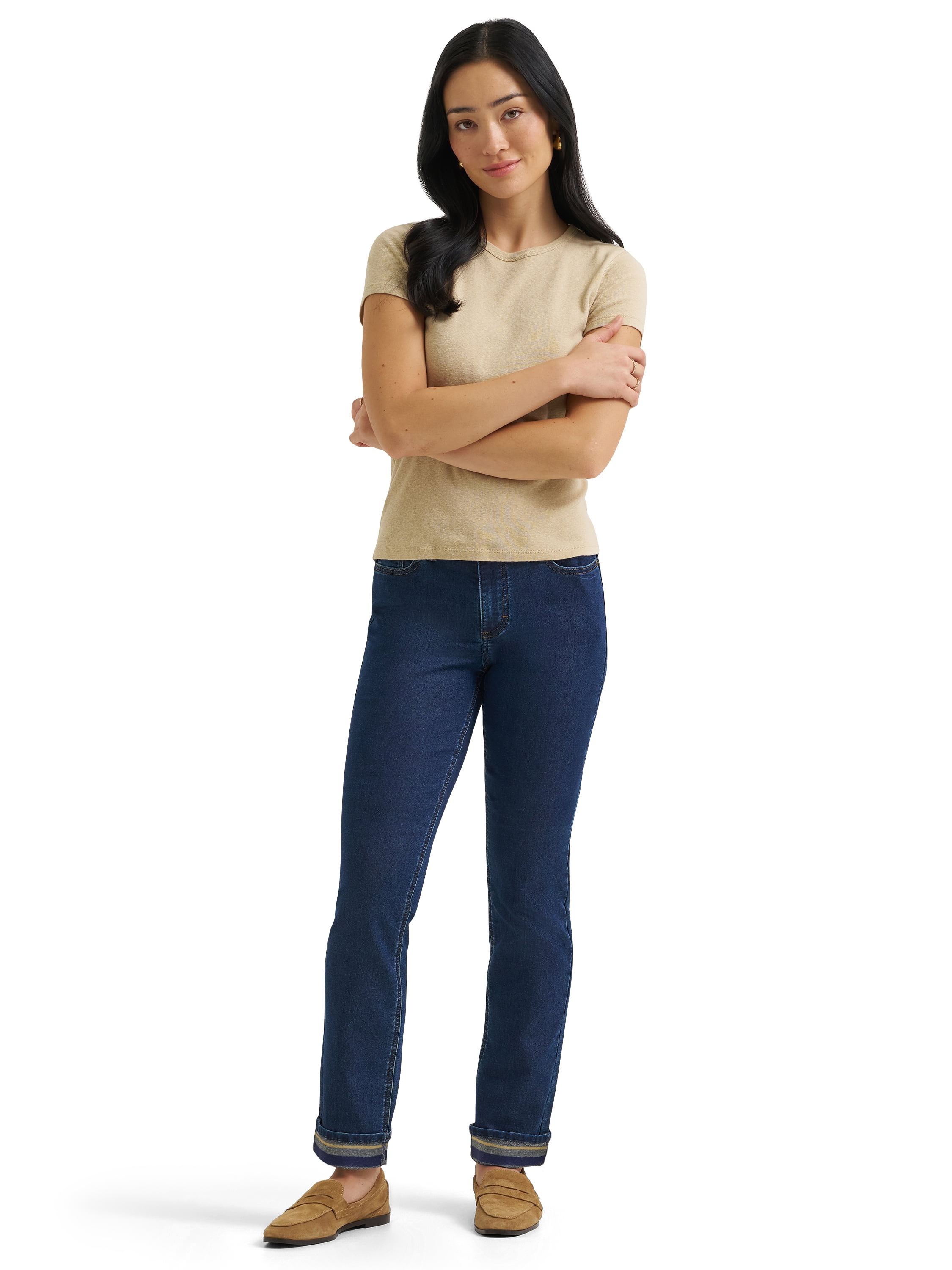 Lee® Women's Legendary Lined Straight Leg Denim Jeans
