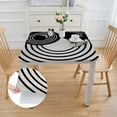 thumbnail image 2 of WYYP Geometric Abstract Art Square Table Cloth 100% Polyester Fiber 36*36, 2 of 8