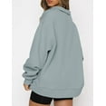 thumbnail image 3 of Womens Oversized Sweatshirts Hoodies Half Zip Pullover Fall  Outfits 2023 Y2k Clothes, 3 of 7