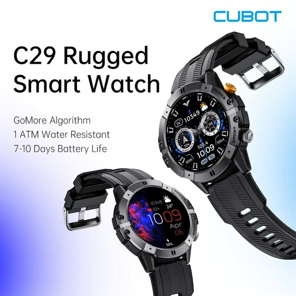 Reloj inteligente CUBOT C29, detección de SpO2, frecuencia cardíaca, Bluetooth