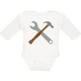 thumbnail image 3 of Inktastic Future Carpenter Tools Hammer Wrench Boys Long Sleeve Baby Bodysuit, 3 of 5