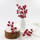 thumbnail image 5 of Árbol de Navidad con bayas rojas, decoración de simulación, ramo de flores de espuma blanca y negra, planta falsa, corona de bricolaje, decoración del hogar, 5 of 5