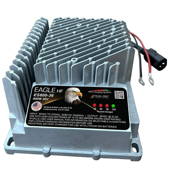 Dual Pro ES080036V003 Eagle Peformance Es800 36v Battery Charger 1 Bank 22 Amps