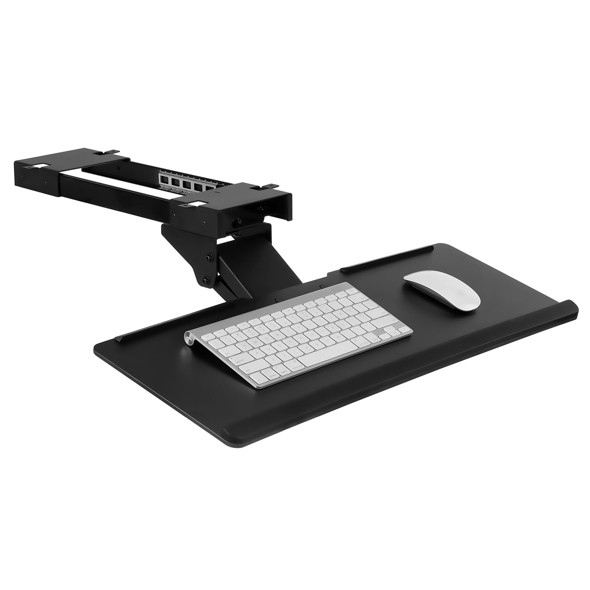 Monoprice Adjustable Ergonomic Keyboard Tray - Black With Full 